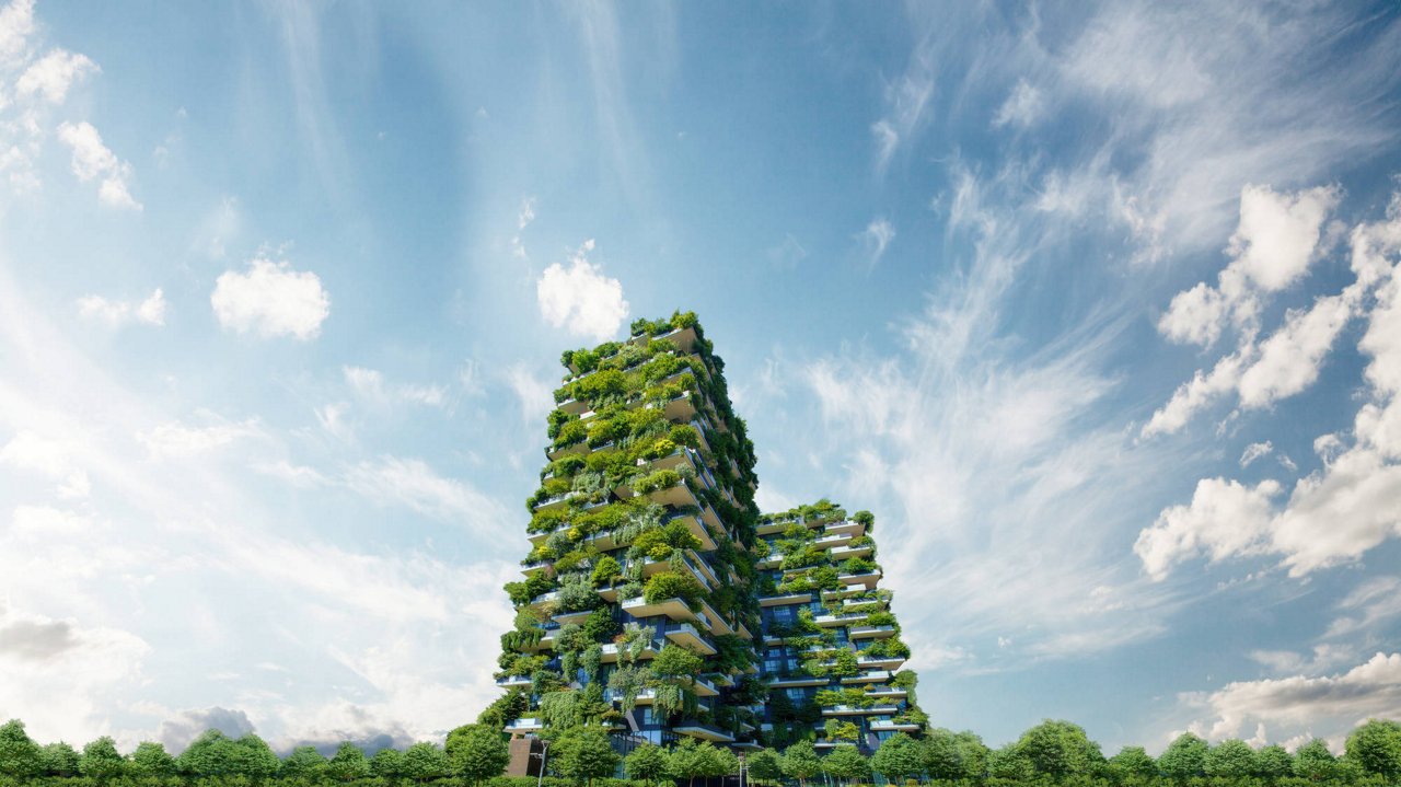 Bosco Verticale (Vertical Forest) in Milan city, Italy; Shutterstock ID 1440165473; Purchase Order: -